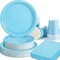 200Pcs Boy Baby Shower Party Supplies - Plates, Napkins, Cups (Baby Blue)